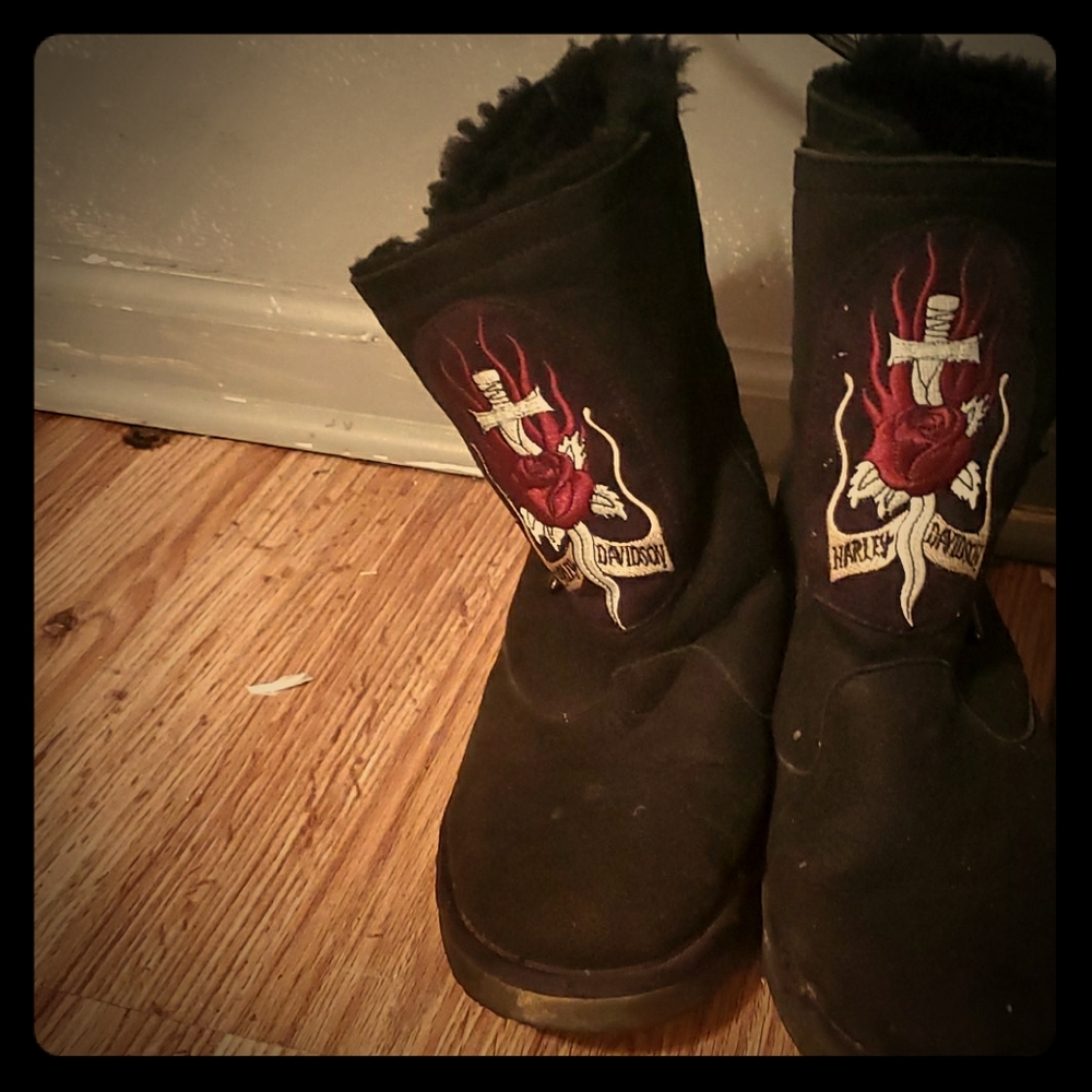 Harley  Davidson  black boots